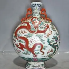 中国 古美術 花瓶 古玩 瓢箪 ひょうたん 壺 龍 竜 中国 古美術 花瓶 古玩 瓢箪 ひょうたん 壺 龍 竜