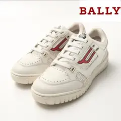 【美品】 バリー BALLY レザースニーカー 24.5cm 白 希少デザイン