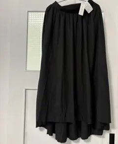 新品 marvelous by Pierrot 黒　フレア　ロングスカート M