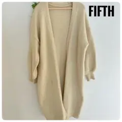 〈訳あり〉fifth ロングカーディガン ニット ガウン　ゆったり