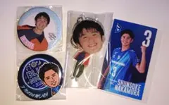 大阪ブルテオン 中村駿介 ゆらゆらキーホルダー 缶バッチ 来場特典カード