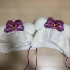 ディズニー猫耳付きフェイクファー手袋 - メルカリ