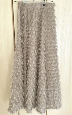 スナイデル　ジャガードフレアスカート　Sサイズ　モカ
