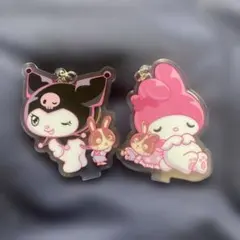 Kuromi & My Melody アクリルキーホルダー 2個セット