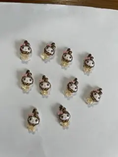 新品未使用 うさぎ ネイルパーツ 10個セット