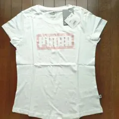 PUMA ホワイト Tシャツ Lサイズ