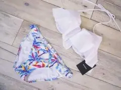 EMODA エモダ パームツリー フリル ワイヤービキニ 水着 日本製のサムネイル