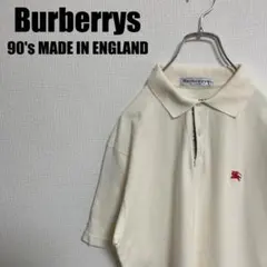 バーバリー BURBERRY ポロシャツ 七分袖 ノバチェック 鹿の子 M 白 BURBERRY バーバリー 七分袖 ポロシャツ レディース M ノバチェック