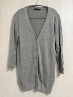 イング　グレー　カーディガン