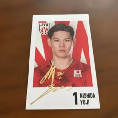キャラポトレ 西田有志 選手　箔押しレア　カード