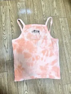 Stussy タンクトップ タイダイ柄 オレンジ