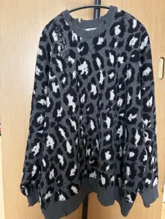 最終値下げ】schott レオパード柄 ニットセーター - メルカリ