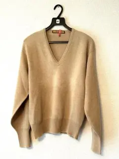 銀座WAKO カシミアVネックセーター　M