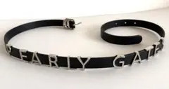 PEARLY GATES 牛革ベルト　ロゴストーン(欠損あり) 黒のサムネイル