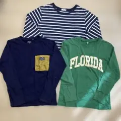 150、160センチ　長袖カットソー　ロンT 3点セット