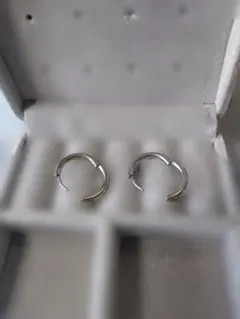 シルバーフープピアス 中型