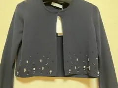 Aveniretoile COUTURE ビジューカーディガン ネイビー 38のサムネイル