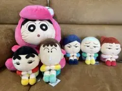 クレヨンしんちゃん　まちぼうけぬいぐるみ　5種類＆かぶりっこBIGぬいぐるみ