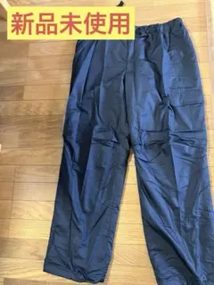 新品未使用◎ユニクロブラックパンツ XLサイズ　UNIQLO 収納袋付