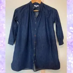 ユニクロ　UNIQLO シャツワンピース　デニムワンピース　130