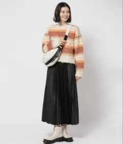 niko and シャギーボーダーニット BIGサイズ