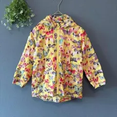 エイチアドエム［100］春色◎存在感◎速乾◎フード取外可◎バタフライ柄ジャンパー