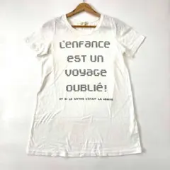 ハッシュアッシュ HusHusH 綿100% ロゴTシャツ Mサイズ 白