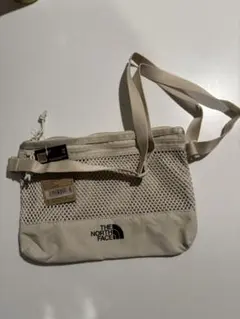 【新品タグ付】ノースフェイス メッシュ クロスバッグ ベージュ