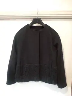 マックスマーラ Max Mara ブルゾン　ジャケット　３８　黒 ＢK マックスマーラ Max Mara ブルゾン ジャケット 38 黒 BK