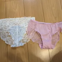 【新品未使用タグ付】ショーツ2点セット　エメフィール　М　バック全てレース　透