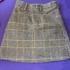 RETRO GIRL チェック柄ミニスカート M 起毛