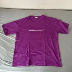 【処分価格】GU Tシャツ　紫