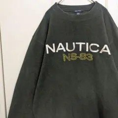 【USA製】NAUTICA ノーティカ ボアフリースプルオーバー ヒップホップ
