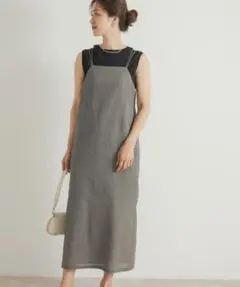 アーバンリサーチドアーズ チェック柄ストレートキャミワンピース