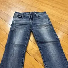 AZUL ダークブルー ストレートデニム