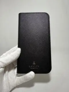 【未使用】LANVIN iPhone12Pro MAX 手帳型ケース ブラック