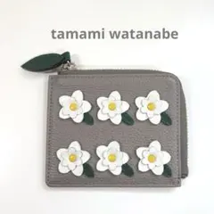 タマミワタナベ 花柄牛革ミニウォレット ショップチャンネル