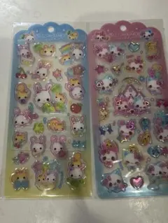 ドロップジュエリーシール まじかるミューちゃん ふわふわらびちゃん
