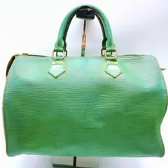 LOUIS VITTON 付属品付き　ハンドバッグ エピ スピーディ30 緑