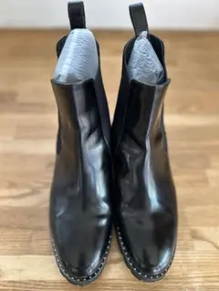 【ぽこちゃ様 】サイドゴア スタッズブーツ　36 1/2 黒