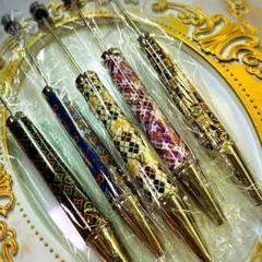 幾何学模様ボールペン５本セット