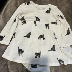 ジェラピケ　猫　80 ロンパース　ハロウィン