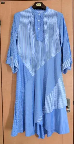 ストライプ・アシンメトリーワンピース