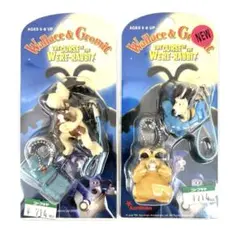ウォレスとグルミット　 野菜畑で大ピンチ　携帯マスコット　2個セット　まとめ売りのサムネイル
