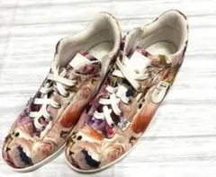 【美品】31.アージレバイルコライン✨スニーカー ✨花柄 ✨35サイズ