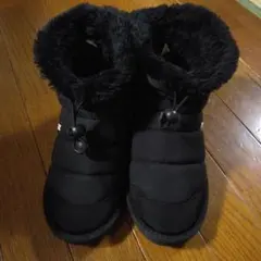 moz ファー付きブーツ 黒 Lサイズ