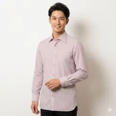 Paul Smith 白赤ストライプ 長袖シャツ