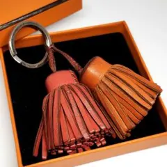 HERMES エルメス カルメン ウノドス フリンジ ラムレザー 本革 タッセル