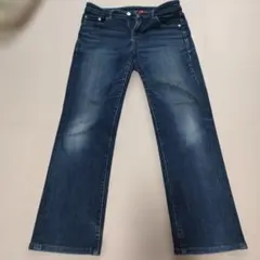 レディース ストレートデニム インディゴブルー
