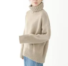 ギャルリーヴィー ファインウール ハイネック プルオーバー ニット セーター